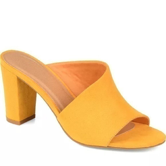 Journee Collection Shoes - Journee Collection Mustard Mules